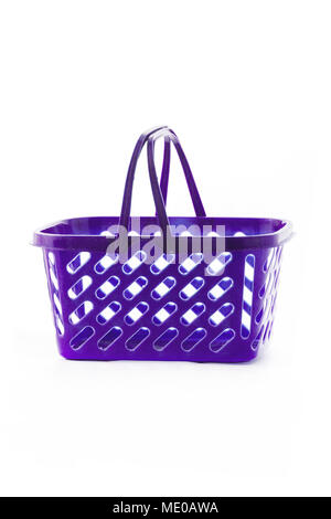 Empty shopping basket isolated on white background. Stock Photo
