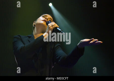 Jessie Ware performs at the Old Fruitmarket at Glasgow City Hall ...