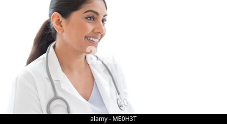 Female doctor using digital tablet. Stock Photo