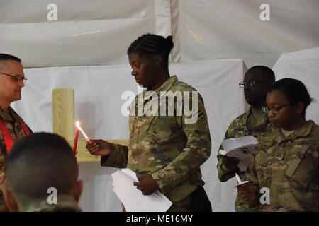 The Task Force Marauder Unit Ministry Team conducted a candlelight ...