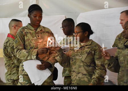The Task Force Marauder Unit Ministry Team conducted a candlelight ...