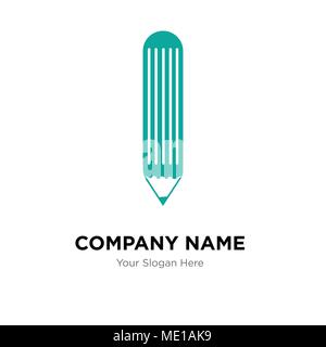 pencil company logo design template, Business corporate vector icon Stock Vector