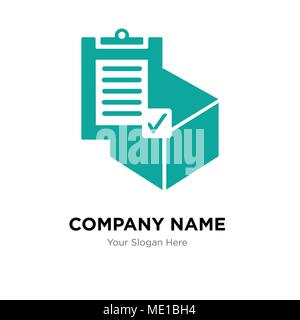 Commercial delivery company logo design template, Business corporate vector icon Stock Vector