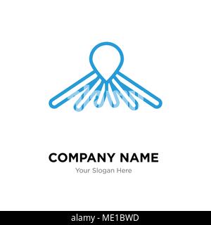 Balloon dog company logo design template, Business corporate vector icon Stock Vector