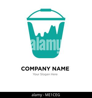 Bucket color logo design symbol vector template Stock Vector Image ...