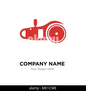 electric saw company logo design template, Business corporate vector icon Stock Vector