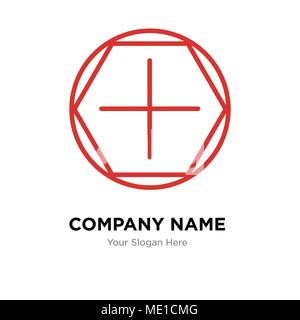 Add tool company logo design template, Business corporate vector icon Stock Vector