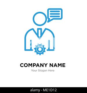 Mobile Phone Analitycs company logo design template, Business corporate vector icon Stock Vector