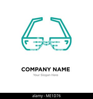 GLASSES logo and symbol template design element Stock Vector Image ...