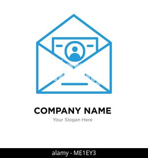ID and mail company logo design template, Business corporate vector icon Stock Vector