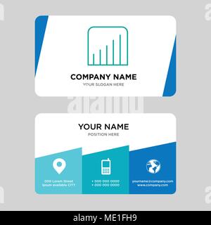 Coverage level business card design template, Visiting for your company, Modern Creative and Clean identity Card Vector Illustration Stock Vector