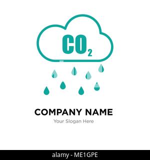 Co2 company logo design template, Business corporate vector icon Stock Vector