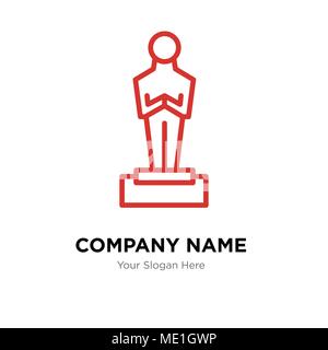 Oscar company logo design template, Business corporate vector icon Stock Vector