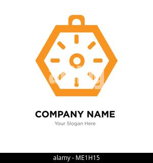 Localization orientation tool of compass with cardinal points company logo design template, Business corporate vector icon Stock Vector