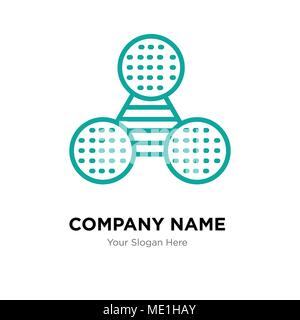 Pie graphic comparison company logo design template, Business corporate vector icon Stock Vector
