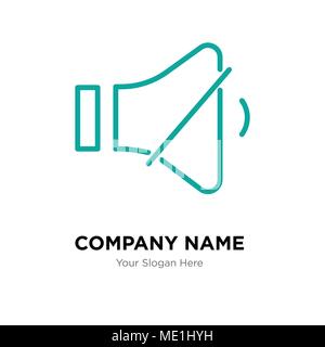 Volume control company logo design template, Business corporate vector icon Stock Vector