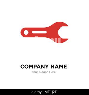 pipe wrench company logo design template, Business corporate vector icon Stock Vector