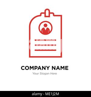 CV company logo design template, Business corporate vector icon Stock Vector