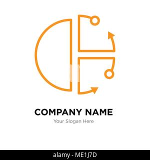 Cube company logo design template, Business corporate vector icon Stock Vector