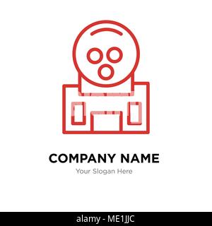 Gum company logo design template, Business corporate vector icon Stock Vector