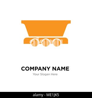 freight wagon company logo design template, Business corporate vector icon Stock Vector
