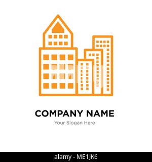 building company logo design template, Business corporate vector icon Stock Vector
