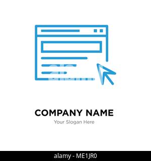 search company logo design template, Business corporate vector icon Stock Vector