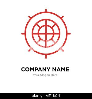 Roulette company logo design template, Business corporate vector icon Stock Vector