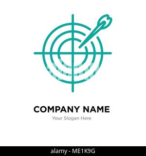 Darts company logo design template, Business corporate vector icon Stock Vector
