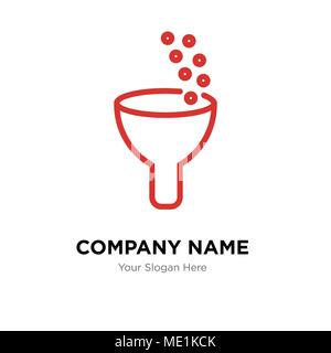 Data analytics company logo design template, Business corporate vector icon Stock Vector