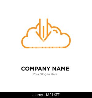 rocket company logo design template, Business corporate vector icon Stock Vector