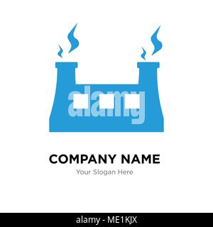 fabric & steam company logo design template, Business corporate vector icon Stock Vector