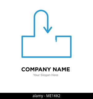 Inbox company logo design template, Business corporate vector icon Stock Vector