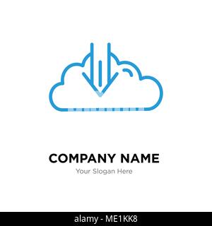 download company logo design template, Business corporate vector icon Stock Vector