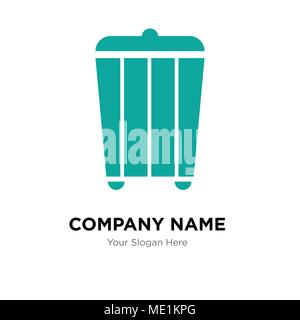 trash company logo design template, Business corporate vector icon Stock Vector