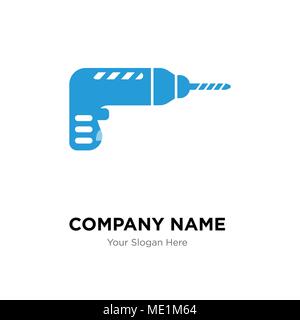 drill company logo design template, Business corporate vector icon Stock Vector