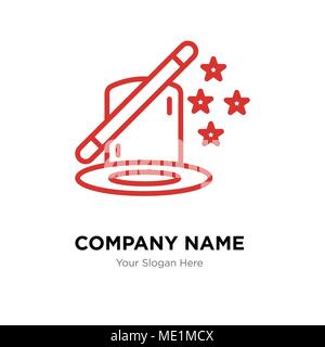 Magic company logo design template, Business corporate vector icon Stock Vector