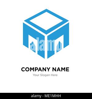 Delivery box company logo design template, Business corporate vector icon Stock Vector
