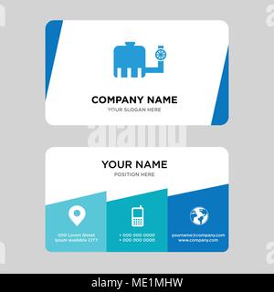 tipper business card design template, Visiting for your company, Modern Creative and Clean identity Card Vector Illustration Stock Vector