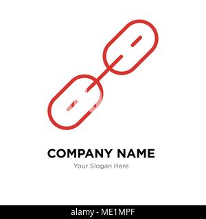 Chain links company logo design template, Business corporate vector icon Stock Vector