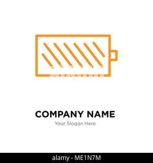 Battery level company logo design template, Business corporate vector icon Stock Vector