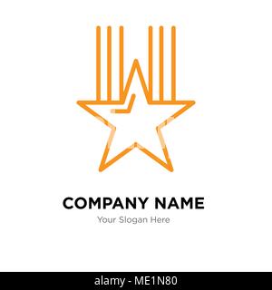 star company logo design template, Business corporate vector icon Stock Vector