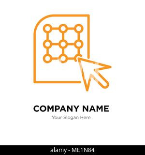 Click company logo design template, Business corporate vector icon Stock Vector