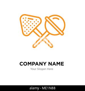 Candy company logo design template, Business corporate vector icon Stock Vector
