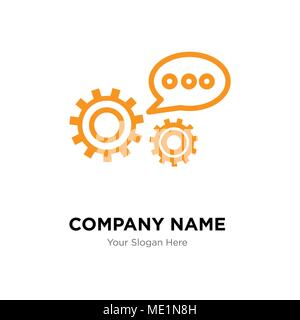 3d data analytics company logo design template, Business corporate vector icon Stock Vector