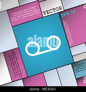 audio cassette icon sign. Modern flat style for your design. Vector illustration Stock Vector