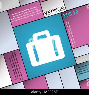 suitcase icon sign. Modern flat style for your design. Vector illustration Stock Vector