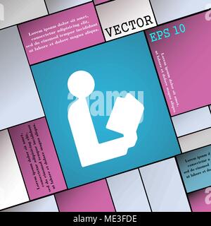 read a book icon sign. Modern flat style for your design. Vector illustration Stock Vector