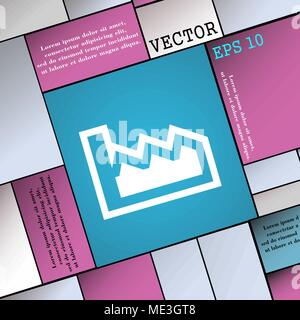 Chart icon sign. Modern flat style for your design. Vector illustration Stock Vector