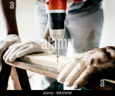 People renovating the house concept Stock Photo
